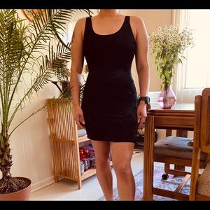 90s Vintage Velvet Bodycon Dress
